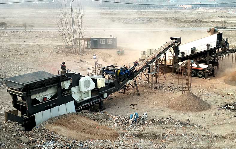 260-350t/h Demolition Waste Mobile Crusher in Kenya