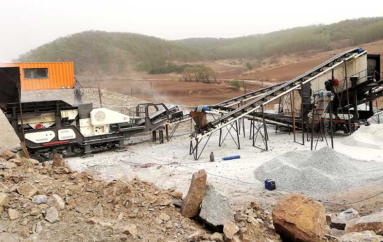 80-120t/h Granite Mobile Crusher in Tanzania